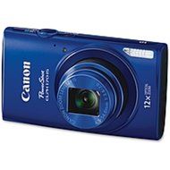 Canon PowerShot 170 IS 20 Megapixel Compact Camera - Blue - 2.7 LCD - 16:9 - 12x Optical Zoom - 4x - Optical (...