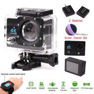 4K Ultra HD Wifi Sports Cam,2.0&quot; 1080P 16MP Screen 170 Super Wide Angle Lens with 2.4G Wireless RF Remote Control... N6