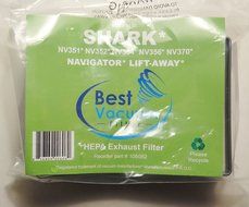 Shark NV350 HEPA Filter, Fits NV350, NV351, NV352, NV355, NV356, NV357, NV360, NV370, NVLFT199, UV440 Vacuums...