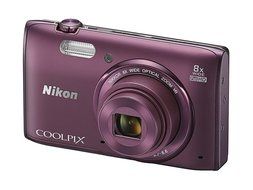 Nikon COOLPIX S5300 16 MP Wi-Fi CMOS Digital Camera with 8x Zoom NIKKOR Lens and 1080p HD Video (Plum) (Discontinued... N3