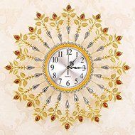 Modern creative metal mute quartz clock/ Golden set auger bracket clock/ European contracted clock N4