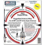Super Antenna MP1DXR HF Portable SuperWhip All Band MP1 Antenna with Clamp Mount and Go Bag ham radio amateur N5