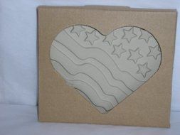 The Pampered Chef, Patriotic Heart Stoneware Mold