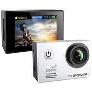 DBPOWER EX5000 14MP 1080P FHD Waterproof WIFI Action Camera Bundle with Accessories (17 Items) (White) N3