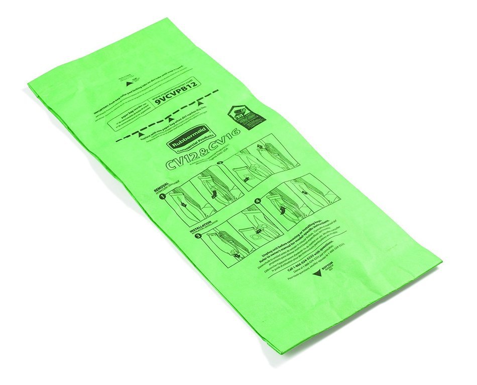 Rubbermaid Commercial FG9VCVPB12 Replacement Paper Bag for Traditional Upright Vacuum Cleaner