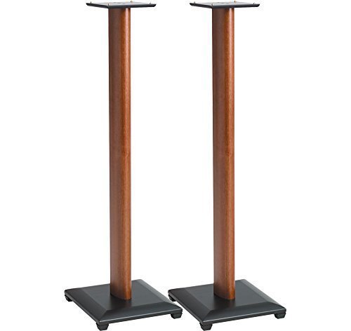 Sanus Natural Foundations 36 Inch Speaker Stands, Pair (Black) - NF36B N2