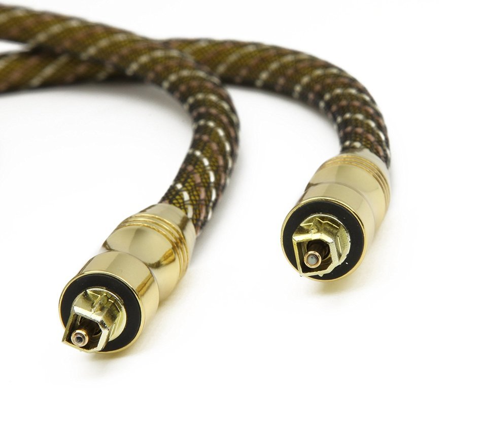 Aurum Gold Series Toslink Cable - Digital Optical Audio Cable - 30 Feet N3