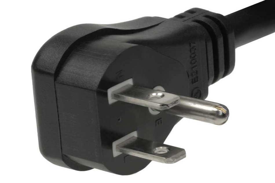 SF Cable, US Universal Right Angle Both Side Power Cord, IEC320 C13 to NEMA 5-15P (6 Feet) N3