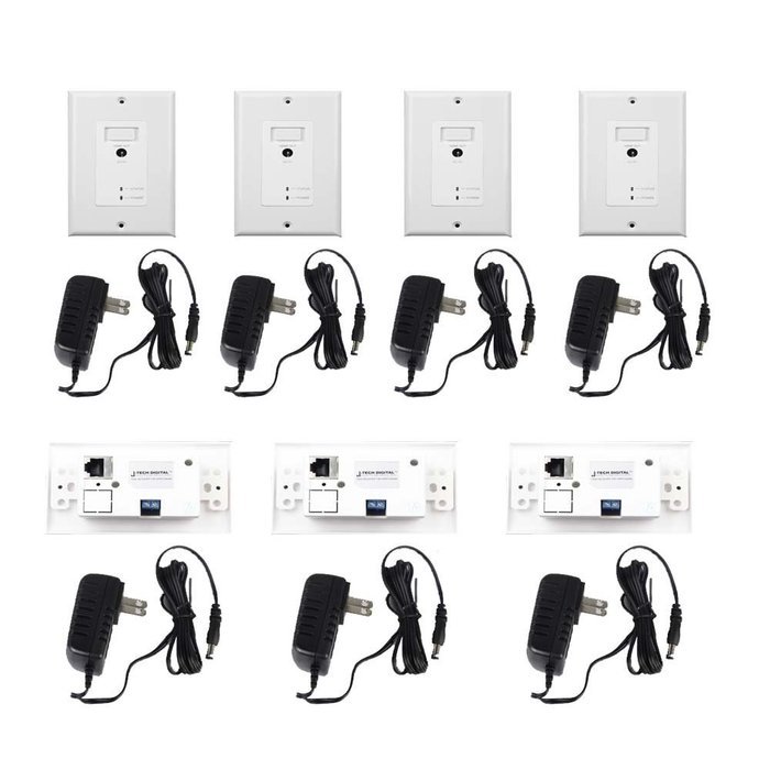 J-Tech Digital(Receiver Only) Hdmi Extender Over Tcp/ip Ethernet/over Single Cat5e/cat6 Cable 1080p with IR Remote... N24