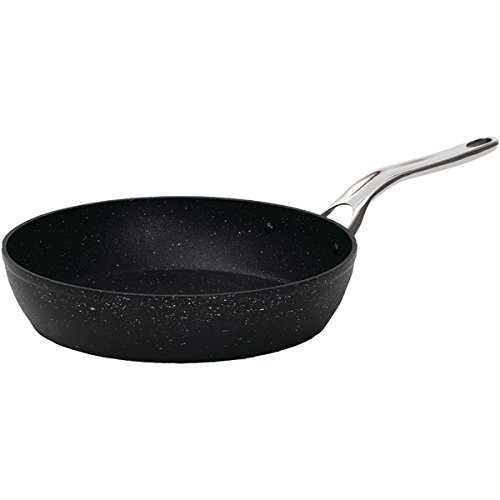 New THE ROCK by Starfrit 060312-006-0000 THE ROCK by Starfrit Fry Pan with Stainless Steel Handle (10")