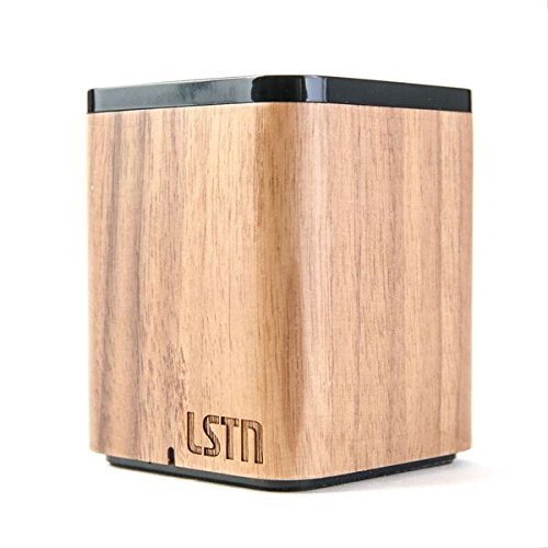 LSTN Satellite Walnut Wood Portable Bluetooth Speaker with Built-in Microphone N6