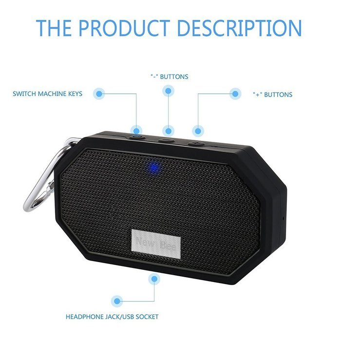Bengoo Bluetooth Speakers IP66 Waterproof Mini Handsfree Wireless Portable Pocket Bluetooth 4.0 Speaker For iPhone... N3