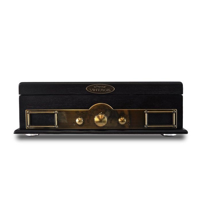 Pyle PTT30WD Bluetooth Vintage Classic Style Turntable Wireless Music Streaming, AM/FM Radio, USB Record Ability... N7