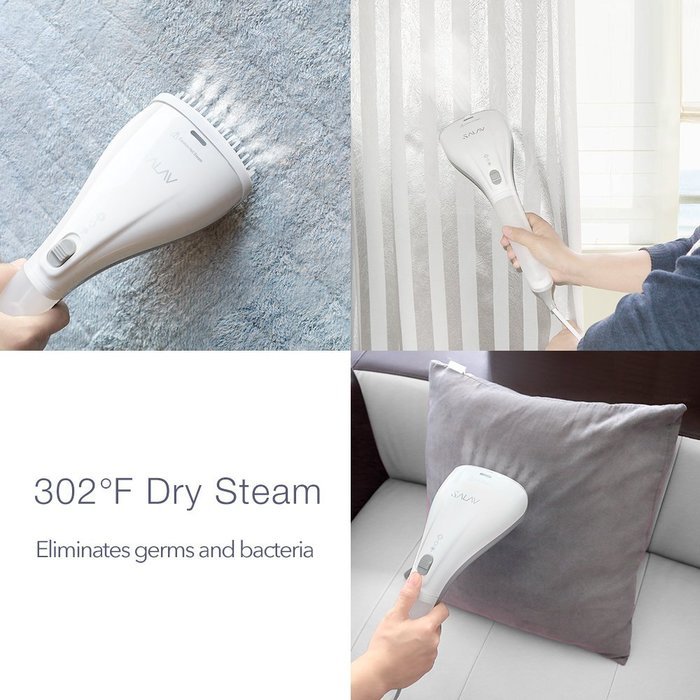 SALAV StrongFastContinuous Dry Steam Ready in 35s Portable Handheld Travel Steamer Lightweight with Dual Heat... N7