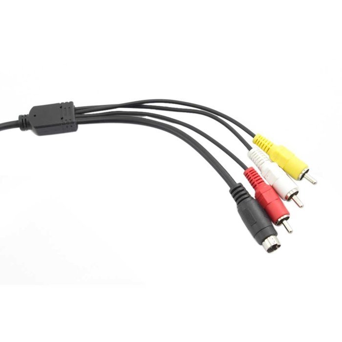 eLUUGIE Data Transfer USB Cable Charging Cord + S-Video to RCA Video Connector AV Cable for Sony Handycam, Mini... N6