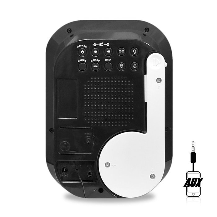 Pyle PLBACS Bluetooth Music Streaming Digital Alarm Clock and Receiver System with FM Radio, 30-Pin iPod Dock... N5