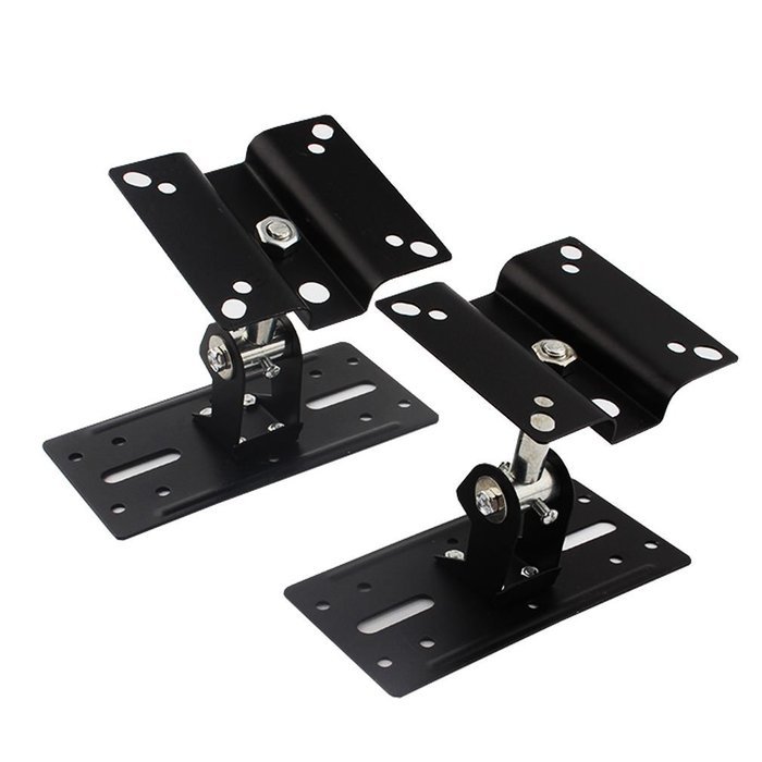 One Pair of Satellite Speaker Mount Bracket with Adjustable Tilt and Swivel for Wall and Ceiling N3