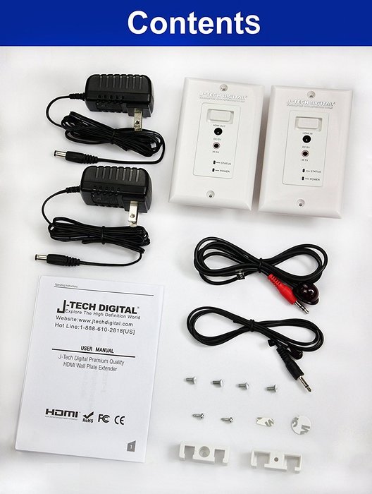 J Tech Digital Receiver Only Hdmi Extender Over Tcp Ip Ethernet Over