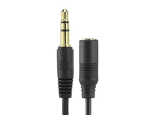 ACLgiants 25-Feet 3.5mm Stereo Male to Female Extension Cable Gold Plated Connector, 2 Pack N2
