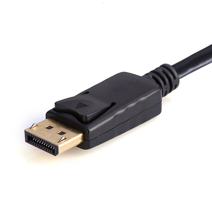 Eriotpy Gold Plated DP DisplayPort to HDMI HDTV Cable 6 Feet (Black) N3