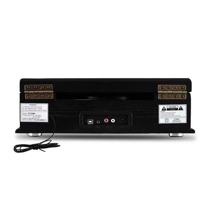 Pyle PTT30WD Bluetooth Vintage Classic Style Turntable Wireless Music Streaming, AM/FM Radio, USB Record Ability... N10