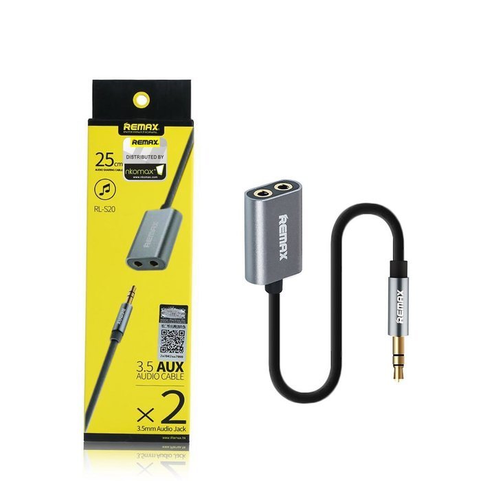 nkomax 3.5mm Gold Plated Premium Auxiliary Male To Male AUX Cable Suitable for iPad, iPhone, iPod, MP3 players... N34