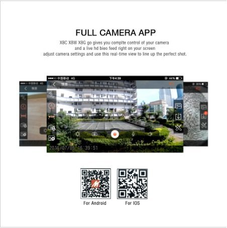 Syma X8 X8C X8W FPV RC Quadcopter Drone with 14MP WIFI Camera 2.4G 6Axis RTF dron RC Helicopter Fit SJ7000 Camera... N3