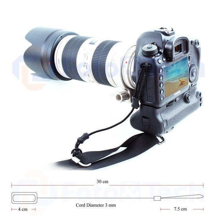 Foto&Tech Quick Install Metal 1/4" Screw with SAFETY CAMERA STRAP TETHER for Quick Release Neck Strap R-Strap/... N2