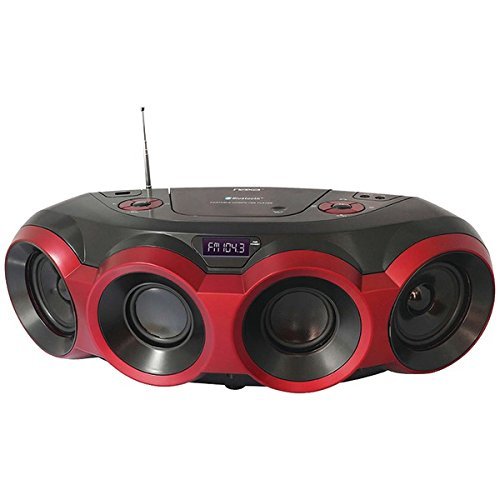 New NAXA NPB-266 MP3/CD Party Bluetooth Boom Box