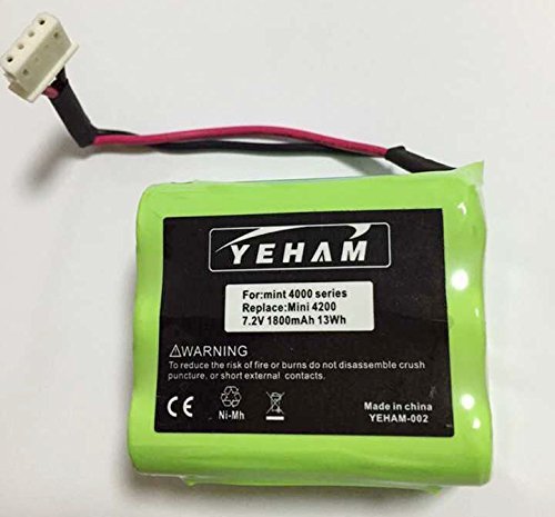 YEHAM 1800mAh Battery for Mint 4200 / GPHC152M07 Ultra High Capacity [Robotic Vacuum Cleaner] (1)