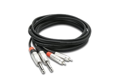 Hosa HPR-020X2 Pro Dual Cable 1/4-Inch TS - RCA 20 Feet