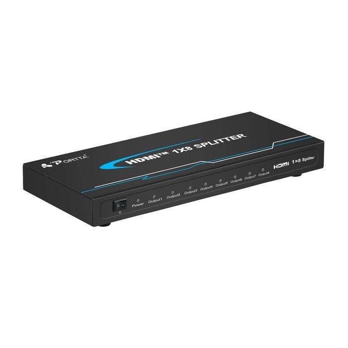 Portta PET0104 HDMI Splitter 4 Port 1x4 v1.3 support Full HD 3D 1080p Deep Color HD Audio Real HDMI N12