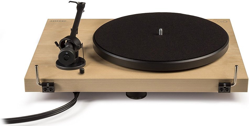 Crosley C10A-NA Hardwood Turntable with Low Vibration Synchronous Motor, Natural N11