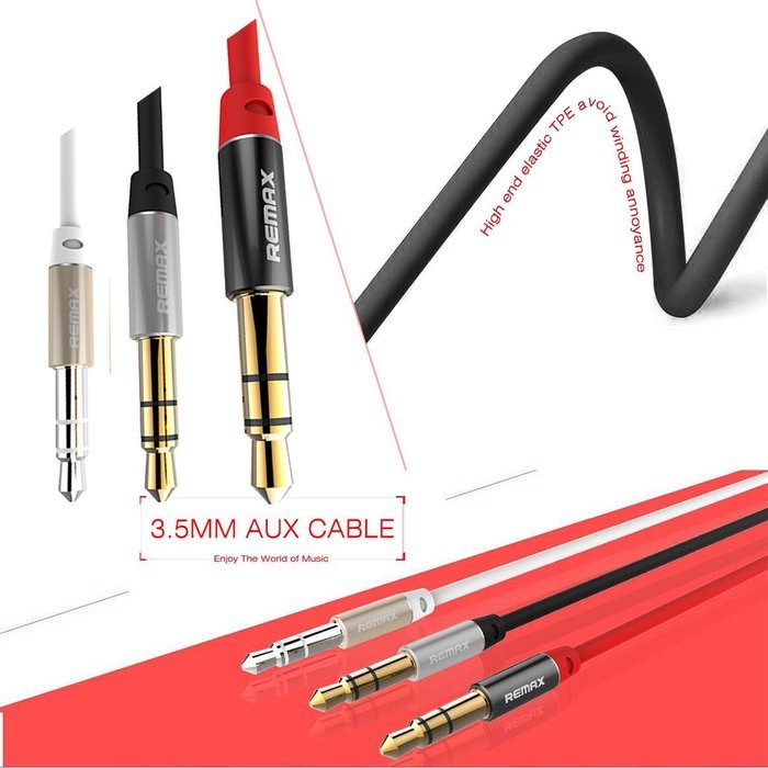 nkomax 3.5mm Gold Plated Premium Auxiliary Male To Male AUX Cable Suitable for iPad, iPhone, iPod, MP3 players... N37