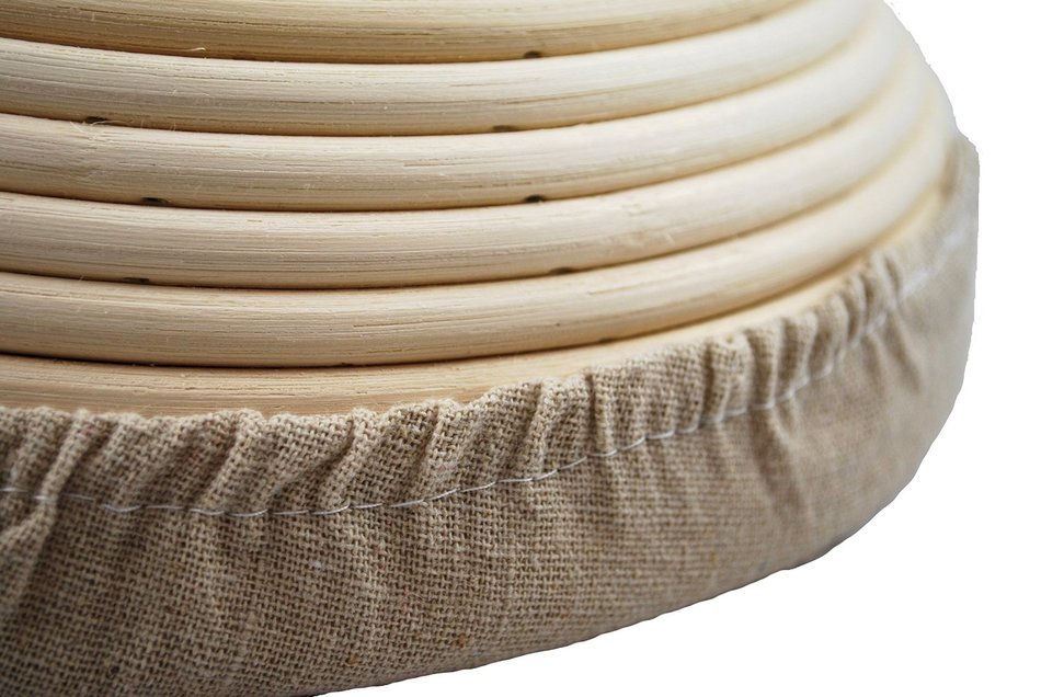 Adore Amore - 10 inch Round Banneton Bread Proofing Basket Removable Linen Cloth Liner Instructions and Recipe...
