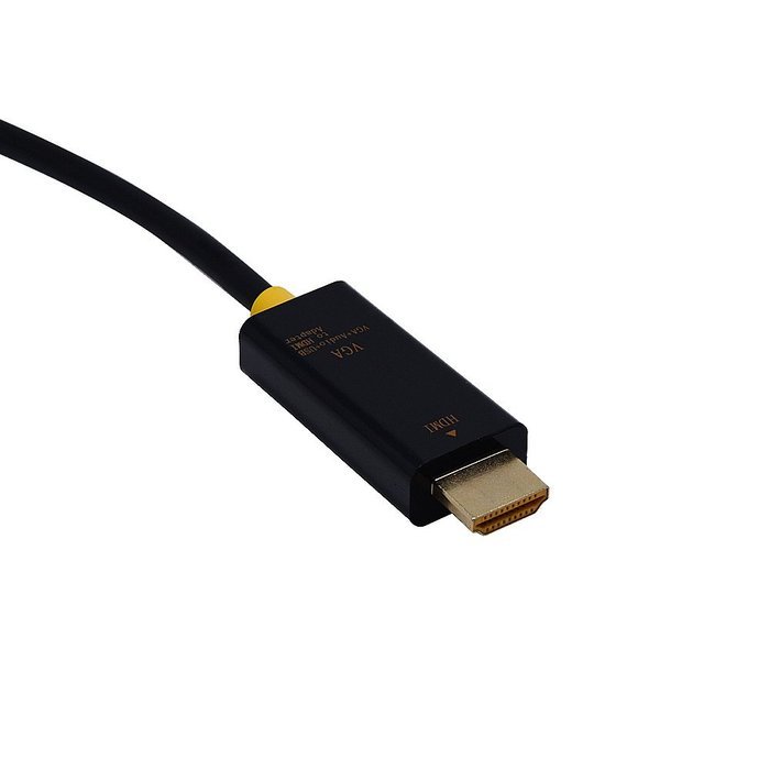 ZAMO VGA to HDMI Converter Adapter for TV, Computer, Projector, with Audio Cable and USB Cable, HD Connector Converter... N8