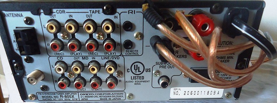 Onkyo R-805X WRAT Mini / Micro Shelf HIFI FM Stereo Tuner Amplifier Complete with D-062AX L & R Speaker System... N7