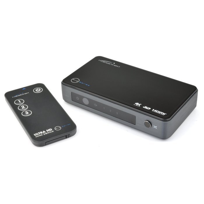 KabelDirekt 4K Ultra HD High Speed HDMI Switch 3in / 1out (1080p 4K UltraHD 3D) with Remote - PRO Series N10