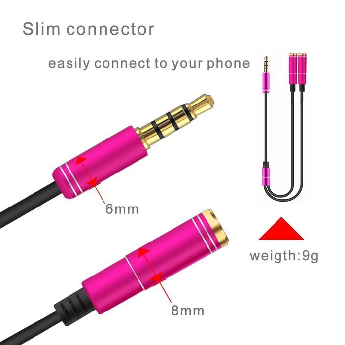 DIKOO 35510011 AUX 3.5mm Male to Male Stereo Audio Cable with In-line Microphone N10