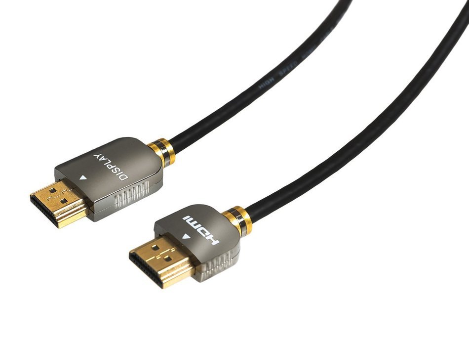 Ysimda Ultra Slim Flexible Series Redmere Active Metallic Shell HDMI 2.0 A to A High-speed Cable, 15ft, 18G, Supports... N8