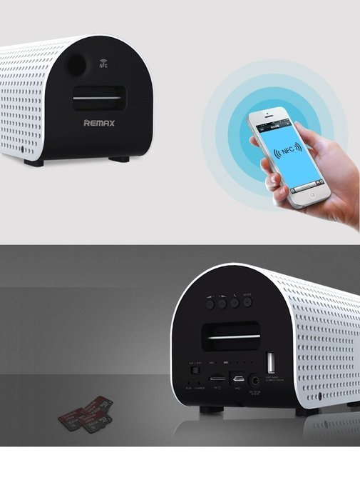 Karnotech REMAX Bluetooth Speaker Portable Desktop Multi-Function Power Bank Bluetooth 4.0 Wireless Outdoor PC... N4