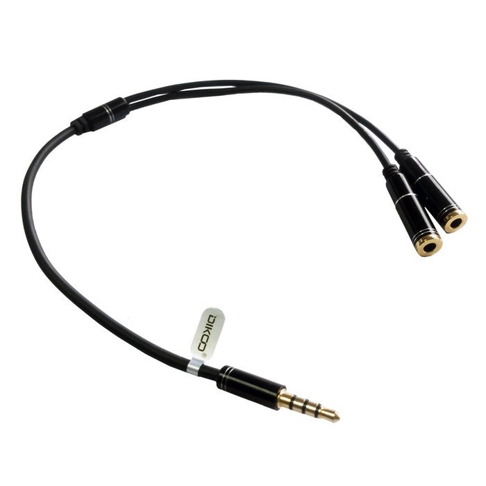 DIKOO 35510011 AUX 3.5mm Male to Male Stereo Audio Cable with In-line Microphone N24