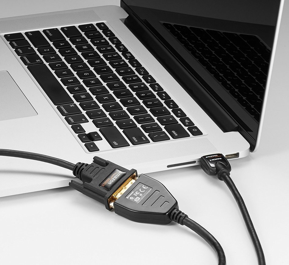 AmazonBasics HDMI to DVI Adapter Cable - 25 Feet (7.6 Meters) N2