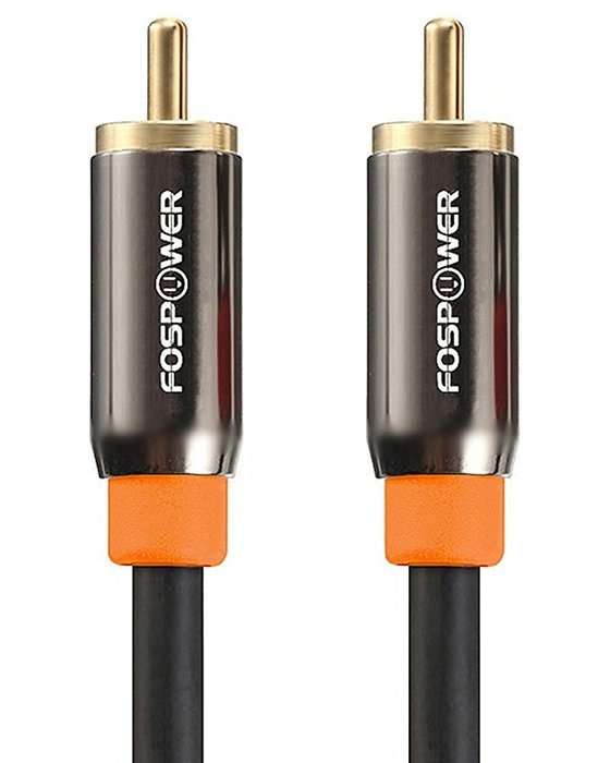 FosPower (25 Feet) RCA Male to RCA Male [24K Gold Plated Connectors] Premium S/PDIF Digital Audio Coax Cable for... N3