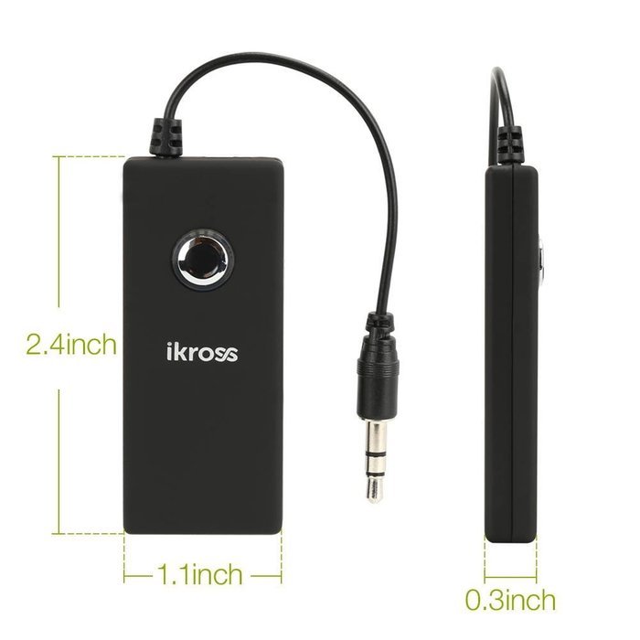 Bluetooth Transmitter - iKross 3.5mm A2DP Bluetooth 3.0 Wireless Transmitter - Black for Home PC Headphone Stereo... N5