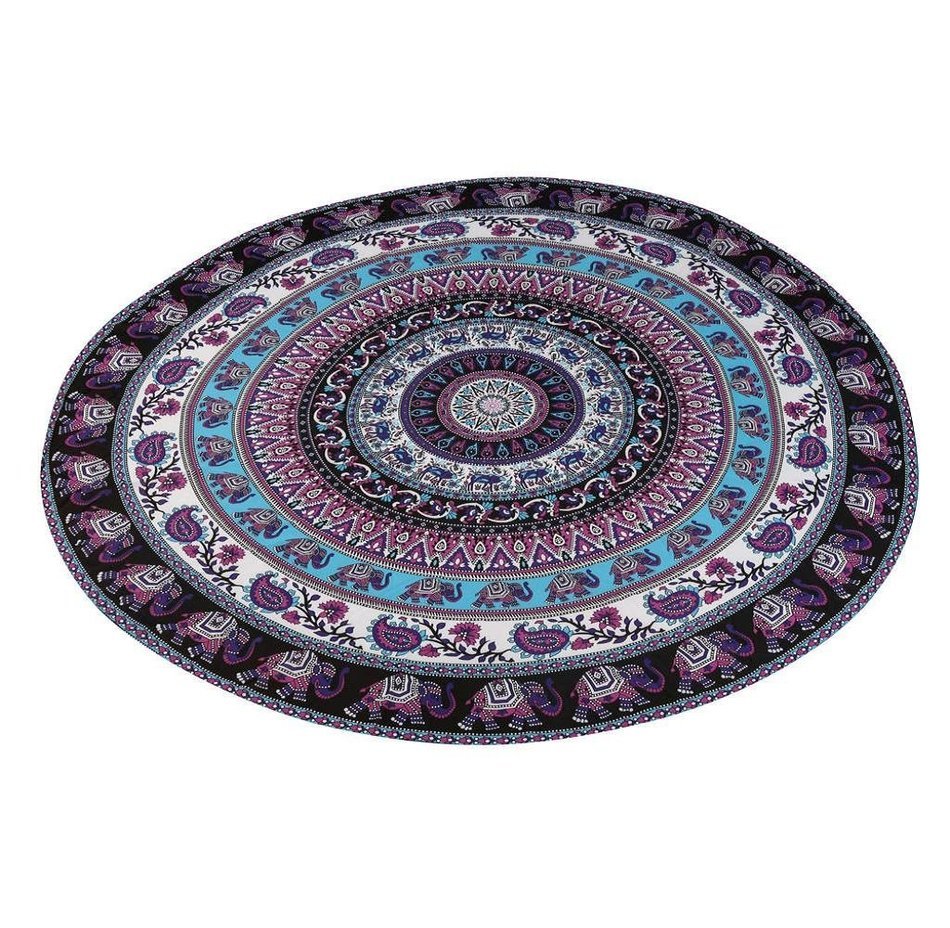 Table Cloth Buedvo Round Beach Pool Home Shower Towel Blanket Table Cloth Yoga Mat N3
