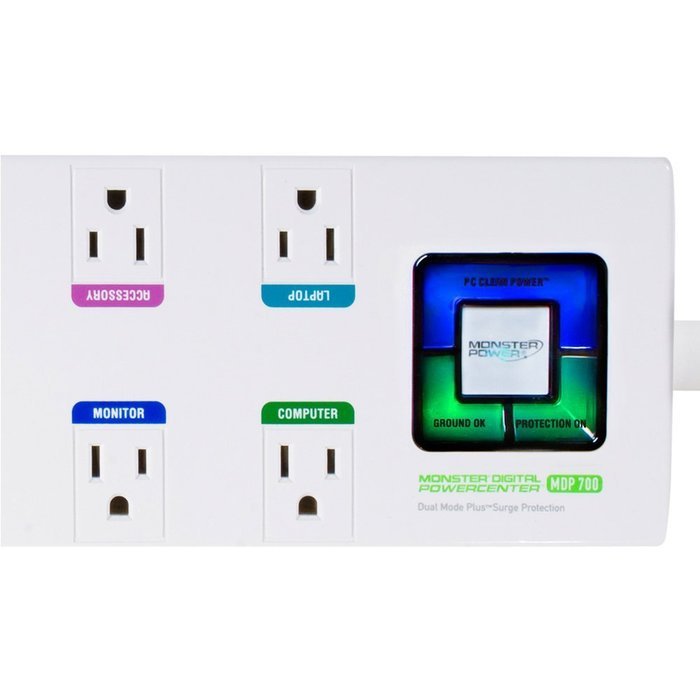 Monster Power Digital PowerCenter MDP 700 - 8 outlets, 2160 joule rating (Discontinued by Manufacturer) N5