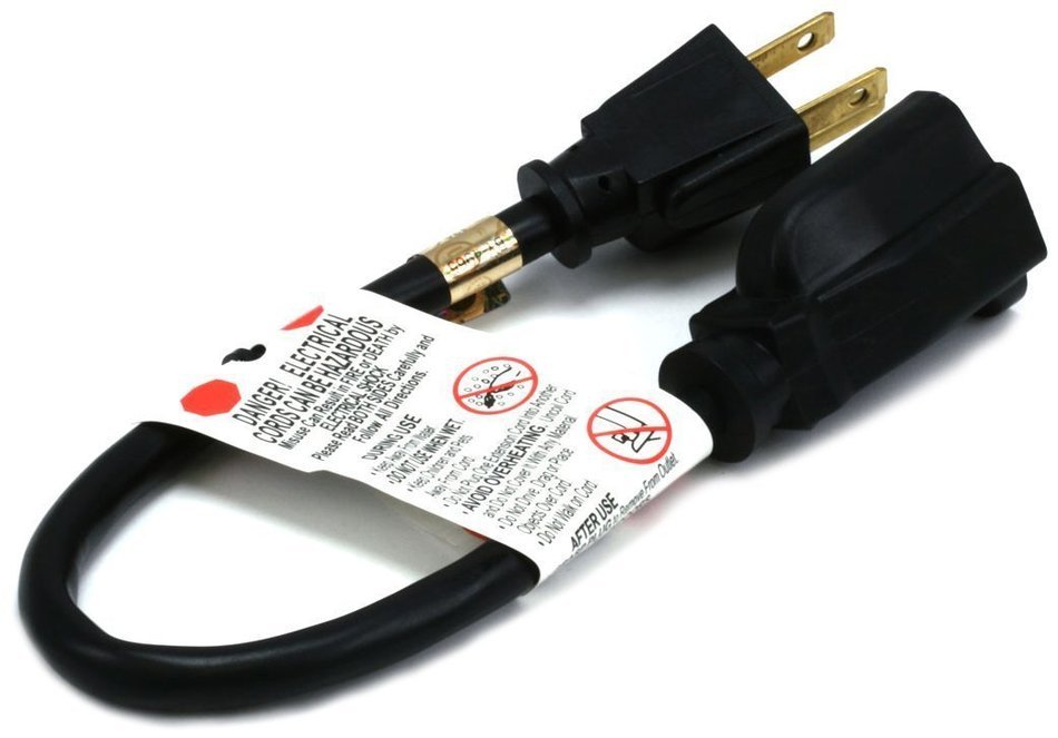 C&E CNE46058 1-Foot Extension Power Cable, 5-Pack N2
