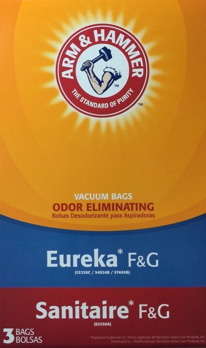 Arm & Hammer Odor Eliminating Vacuum Bags, Eureka F & G, 3 pack