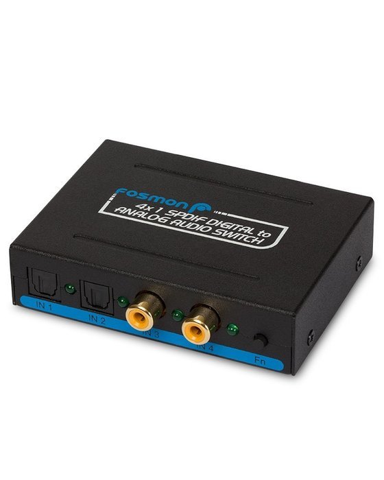 Fosmon Digital Optical Coax to Analog RCA Audio Converter Adapter N2